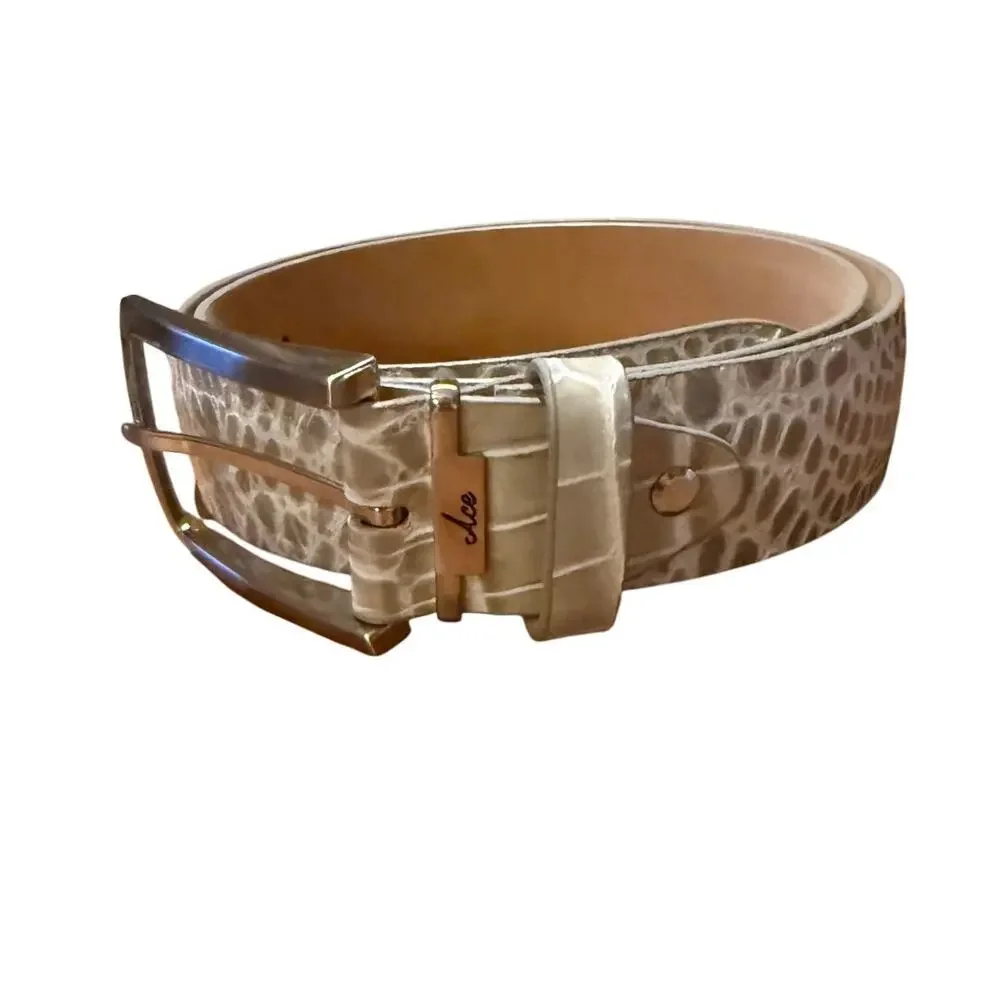 Ace of Clubs Golf Pearl Alligator Belt Men's Sz. 40